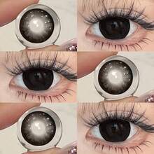 1 Pair JEWELENS Black & Brown Enlarging Pupil Eye Makeup - Black - View 1