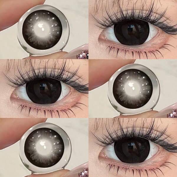  JEWELENS 1pair Black Brown Color Lens For Eye Makeup Enlarge Pupil