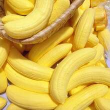 1pc Soft Squeeze Banana Shaped Desktop Stress Relief Toy, Slow Rebound Fidget Toy - Multicolor - View 4