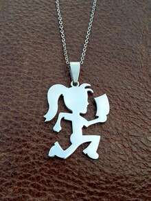 1pc Stainless Steel Axe Pendant Necklace Unisex  Men Women Hip Hop Style Jewelry Gift For Him Her ZCVB - 卡通人物項鍊 - 查看 3