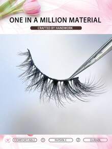 7 pares de pestañas postizas 5D esponjosas, efecto natural DD rizado, natural, realista, desordenado, de fibra larga para ojos de gato, pestañas de mink falsas, pestañas esponjosas de dibujos animados, herramientas de maquillaje - Ver 4