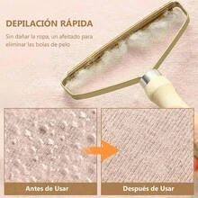 5 piezas Quitapelusas portátil - Cepillo reutilizable de doble cara para viaje para eliminar pelusa, pelo de mascota y polvo de ropa y muebles - Caja de recolección de polvo invisible - Ver 2
