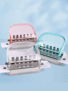 1pc 6-Hole Puncher, Loose-Leaf Book Binding Tool For Diy - Multicolor - View 2