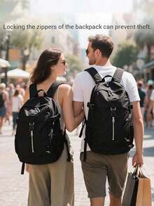 10件套背包拉链锁，男女通用，易拉式锁扣，防止拉链意外打开 - 包括2个弹簧夹，适用于背包、行李箱、手提包、钱包等。是旅行、露营、户外活动、海滩度假、返校季、旅行配件、节日用品等的理想之选。 - 彩色 - 查看 3