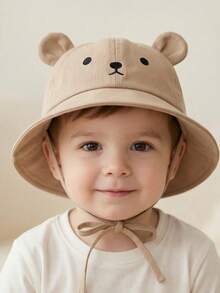 1顶幼儿小熊图案遮阳帽，透气凉爽，可爱百搭，适合春夏季节，婴幼儿适用。 - 彩色 - 查看 7