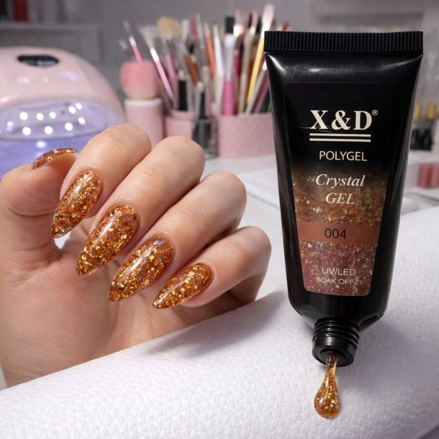 Polygel With Glitter Mold F1 Nail Designer - 04 - Xem 1