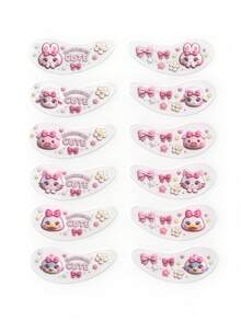 BLACKWINGS 1 Pair/6 Pairs Original Design Eyelash Isolation Pads, Eyelash Extension Lift Pads, Reusable Eyelash Curling Pads, Eyelash Perming Pads - Multicolor - View 15