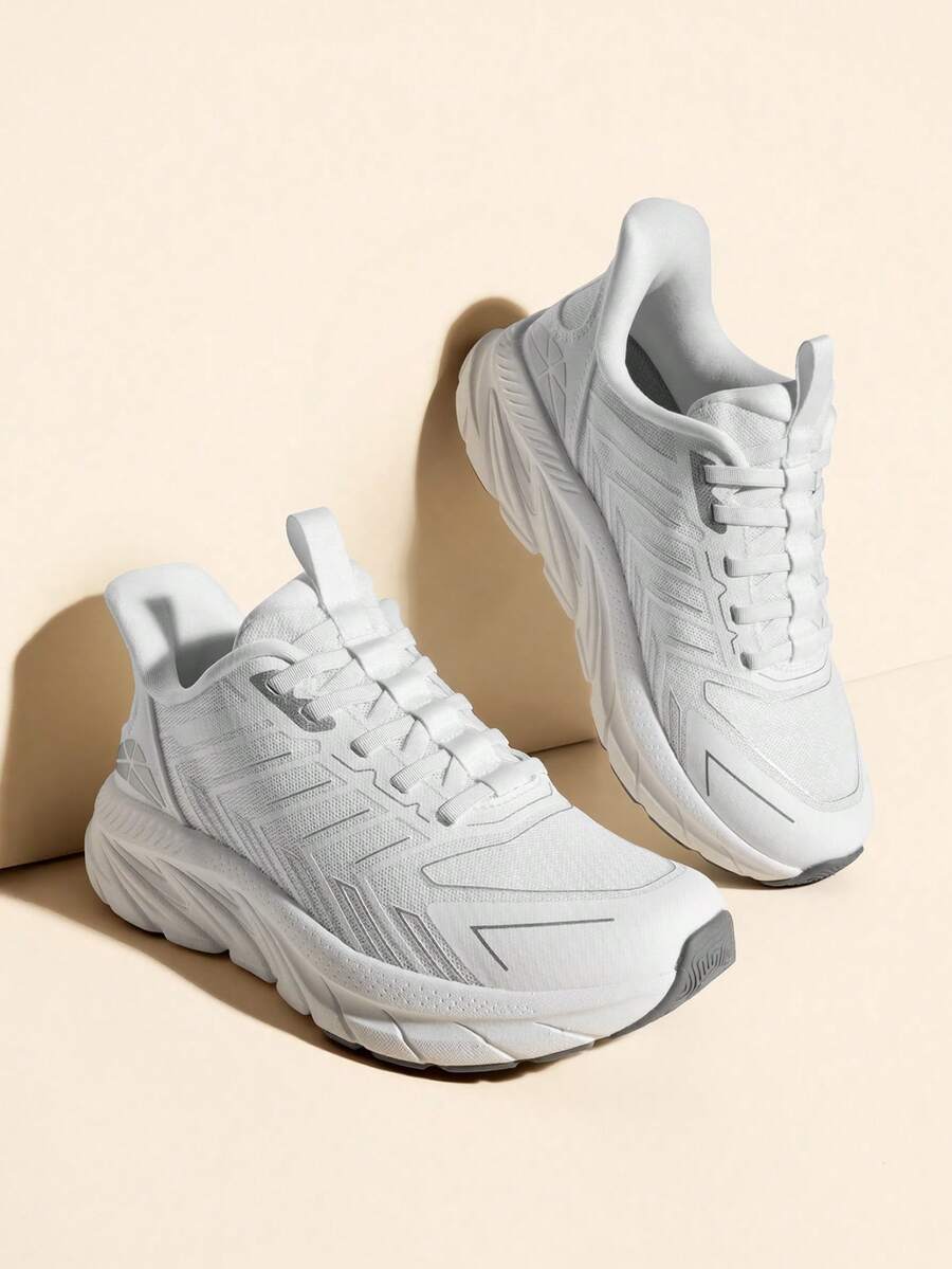 Women's Slip On Walking Shoes Running Comfortable Tennis Breathable Non Slip Athletic Gym Workout Cross Training Sneakers - 白色 - 查看 1