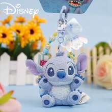 Disney 迪士尼授权可爱史迪奇毛绒玩具钥匙扣，创意挂绳，腕带玩偶，儿童节/生日礼物 - 彩色 - 查看 8