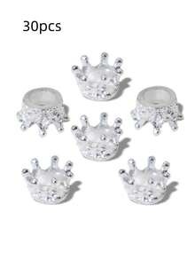 30个锌合金3D迷你皇冠吊坠饰品，玩具装饰配件 N238 - 小皇冠 - 查看 15