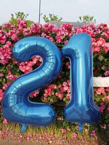 40 Inch Large 18th Birthday Number Balloon Candy Color 21st Birthday Number Balloon 1 Free Accessory 18th Birthday, 21st Birthday Party Decoration Scene Arrangement 18th 21st Photo Props - 18th Birthday - View 27