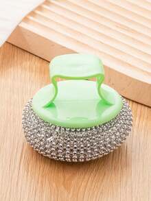 3/6/10个装可拆卸圆形锅刷，厨房锅碗瓢盆清洁海绵，不刮伤洗碗刷清洁球 - 多色 - 查看 4