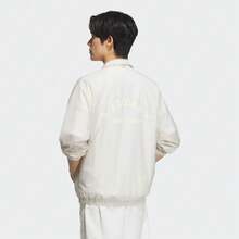 Adidas 男士 ST FL MH WV JKT 梭织连帽夹克 JZ8410 - 白色 - 查看 5