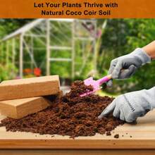 Premium Coconut Fiber Bricks, Plant-Specific Coconut Coir, Low PH And Low EC Value Coconut Fiber Substrate, Suitable For Indoor And Outdoor Gardening And Potted Plant Soil Preparation. - 2 cái - Xem 2