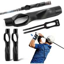 Grip Trainer, 2Pack Golf Training Aid Grip Trainer Club With Swing Correcting Arm Band To Help Train Correct Hand Position - B - 查看 2
