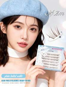 36/60/48/30/72pcs Self-Adhesive False Eyelash Clusters, Mixed Fluffiness And Length Set, No Glue Needed, Fluffy Individual False Eyelashes, Self-Adhesive DIY Eyelash Extension, Pre-Glued Lash Clusters, Natural Lengthening C-Curl Lash Clusters, No Glue Or Makeup Remover Needed, False Eyelashes, Lash Clusters, Individual False Lashes, Eyelashes, False Eyelashes - C - View 4