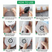 New Dual Output 36 Modes EMS Electric Muscle Therapy Stimulator 30 Levels Tens Unit Machine Physiotherapy Pulse Massager - Multicolor - View 10