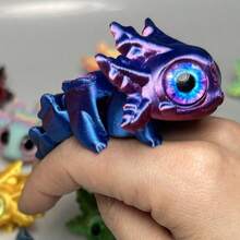 5pcs/Set Realistic Salamander Baby Figurines With Movable Joints And Eyes, Miniature Decorations, Suitable As Party Favors, Classroom Rewards, Carnival Prizes (Random Eye Color, Random Body Color) - Multicolor - View 9