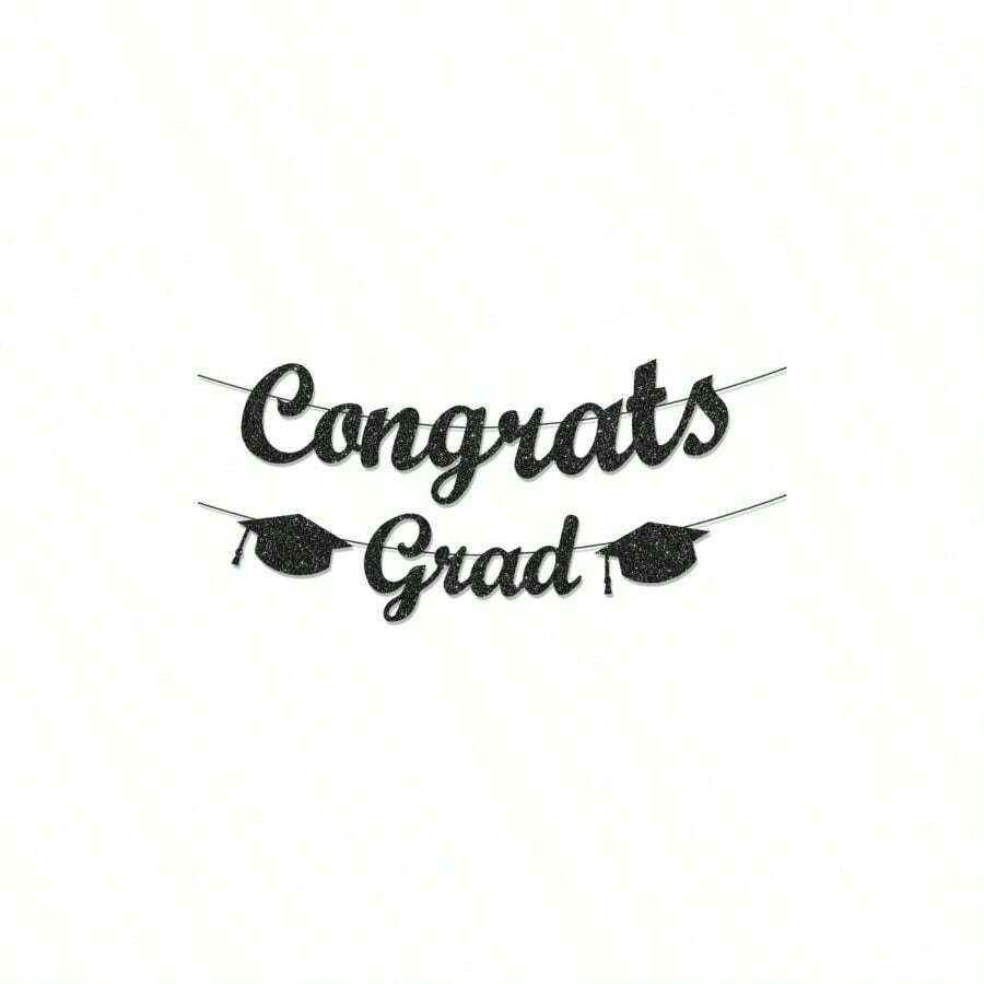 Congrats Grad Graduation Decorations Hanging Graduation Garland ...
