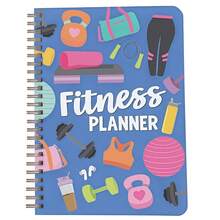 Fitness Journal For Women - Workout Journal For Women, Food And Fitness Journals, Undated Workout Log Book Planner, Exercise And Gym Journals, Exercise Planner Weight Loss Tracker - Blue - 查看 10