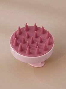 1pc Silicone Scalp Massage Brush, Hair Washing Brush, Bathing & Hair Styling Tool, Travel Essential, Women Hair Accessory - Multicolor - View 11