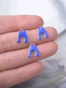 10pcs Antique Copper Teardrop Letter A Shape & Elephant Leg Charms, Fashion Jewelry Accessories For Women - Letter a Shape - View 15