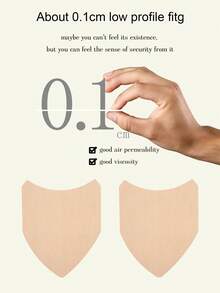 20pcs/Set Plus Size Women Arch/Triangle Self-Adhesive Anti-Chafing Invisible Friction Pads, Comes With 10pcs Non-Woven Breast Petals For Thigh Chafing And More - Multicolor - View 5