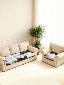 1 Pc Simplicity Sofa Cover Geometry Sofa Seater Cushion Cover Stretch Material Seater Cushion Cover - Multicolor - View 11