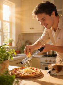 1 Piece Stainless Steel Cheese Grater, Slicer, Lemon Zester, Chocolate Chopper, Fruit Peeler, Slicer, Vegetable Cutter, Kitchen Helper - View 1