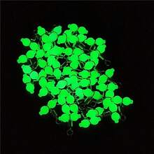 22pcs Luminous Gourd-Shaped Fishing Line Splitter Swivel Rings, Saltwater Fishing Accessories - Multicolor - View 7