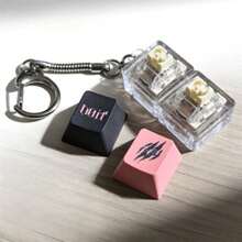 2-Key KPOP Keycap Keychain, "DO IT" Keychain, Bag Charm, Phone Charm, Made Of PET Material, Suitable For Concert Keychain And Fans - View 5