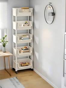 Xe đẩy đựng đồ 3/4/5 tầng có bánh xe – Kệ đựng đồ nhiều tầng, xe đẩy đựng đồ phòng tắm, dễ di chuyển, thiết kế tháo rời, tiết kiệm không gian, trang bị bánh xe xoay 360°. Thích hợp cho nhà bếp, phòng tắm và phòng khách. - Nhiều thông số kỹ thuật - Xem 10