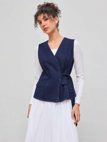 女士休闲牛仔上衣，简约时尚日常穿搭，夏季服装，女士夏季上衣，度假装扮，女士背心，女士衬衫，女士露脐上衣，西部风格服装，女士外套上衣，女士春季服装，西部衬衫，女士