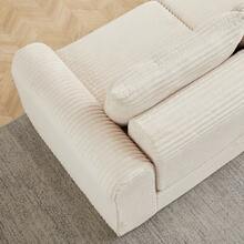 Sofas & Couches - Beige + Corduroy + 2 Seat + Modern - View 4