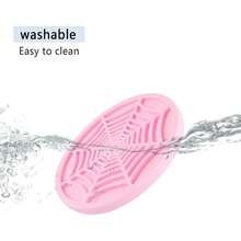 4PCS Silicone Car Coasters, Unique Spider Web Non - Slip Car Cup Holder Coaster Car Interior Accessories, Universal 2.75 Inch Car Drink Coaster Women Men (Pink) - A - 查看 4
