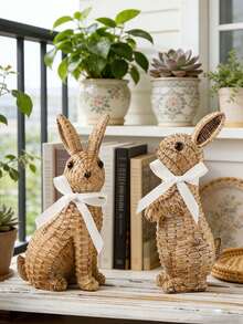 Cartoon Rabbit Shaped Decorative Ornament, Suitable For Bedroom, Living Room, Garden And Yard Decoration - 1PC - View 6