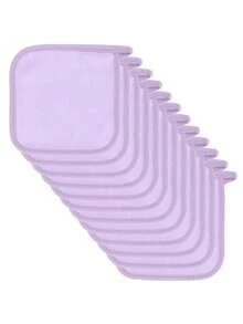 3/6/12pcs Makeup Remover Pads, Edged Design, Reusable, Soft & Moisturizing Cleansing Wipes - Multicolor - View 11
