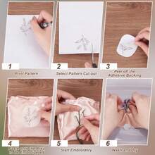 10pcs Water-Soluble Non-Woven Embroidery Backing And Top Cloth, Water-Soluble Embroidery Stabilizer - A4 - View 3