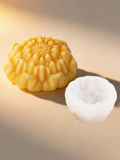 3D Chrysanthemum Bloom Shape Flower Silicone Mold Japanese Style Kiku Flower Resin Casting Mold - Flexible Silicone Mould For DIY Handmade Soap, Candle And Polymer Clay, Home Decor Floral Craft Making