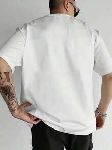 Men's 220g 100 Percent Cotton Dodgers Graphic T-Shirt, Comfortable, Soft, And Breathable Men's Sportswear, Suitable For Everyday Wear, Outings, Commuting, Sports, And Parties. HZOA - 白色 - 查看 5