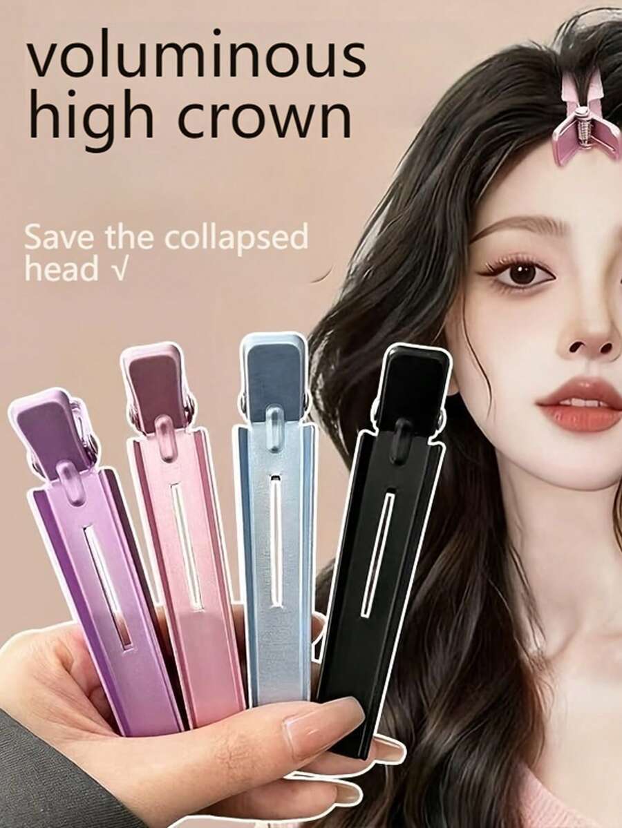 Styling Tool To Add Natural Volume To The Roots; Essential For Bangs Styling; Manual Curling Iron Can Increase Volume And Styling; High-Top Hair Clips; Makeup Styling Clips; Bangs Clips; Seamless Duck-Mouth Hair Clips.