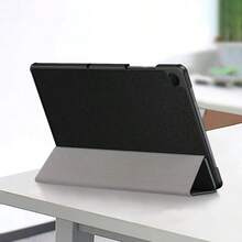 适用于三星 Galaxy Tab A9+ 11 英寸平板电脑的保护套，A9 Plus 三折叠支架翻盖保护套 - 黑色 - 查看 3