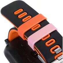 8 Pcs Watch Band Keepers, 20mm Silicone Watch Strap Holder Loops, Rubber Watch Strap Keeper, Band Security Connector, Watch Band Fastener Rings Sport Watches Parts Multi - Color - 最初的 - 查看 6