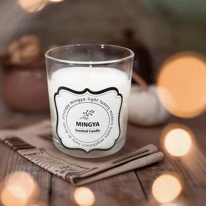 Elegant Clear Jar Soy Wax Scented Candle 220g Aromatherapy Home Decor Bedroom Essentials Gift