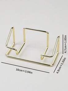 1个名片夹，创意金属简约现代展示收纳架，办公桌便签盒卡片夹 - 多色 - 查看 14