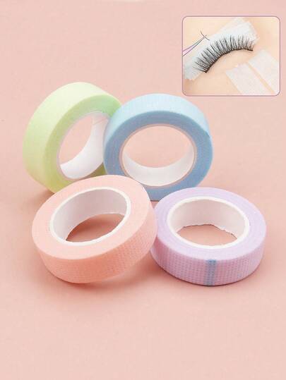 MyAoKuE-Up 1/3/4/6 Pcs Eyelash Tapes, Non-Woven Fabric Eyelash Grafting Auxiliary Tapes, With Micropores For Ventilation, Professional Eyelash Extension Tapes, Eye Shadow Stickers, Eye Makeup Protection Stickers