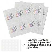 18pcs Glitter Rotten Hand Dessert Cupcake Topper For Mortuary Science Mortician Theme Decor Supplies In Black And Silver With Glitter Finish For Birthday Anniversary Party - As Pic - View 3