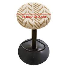 Plush Chair Cover, Elastic Round Stool Cover, Swivel Chair Cover, Bar Stool Cover - Multicolor - View 14