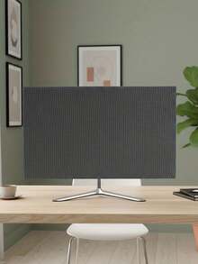 One Dust Cover For Desktop Computer Monitors, An Easy-To-Install Solid Color Screen Protector Designed To Shield Desktop Displays From Dust, Suitable For Screens Ranging From 24 To 76.2 Centimeters,Desktop Computer Monitor Dust Cover, Lcd Screen Cover Cloth, Keyboard Cover, Minimalist Screen Protector - A - View 8