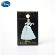 Monogram 1Pc Disney Officially Licensed Collectible Enamel Princess Brooches Belle Jasmine Ariel Snow White  Pocahontas Tiana Beautiful Pins Cute Small Gifts Dress Accessories Pin For Clothes Bag Charm For Women Family Friends Party Supplies Party Small Gifts - Disney Princess - View 12